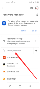 Select Manage your Google account