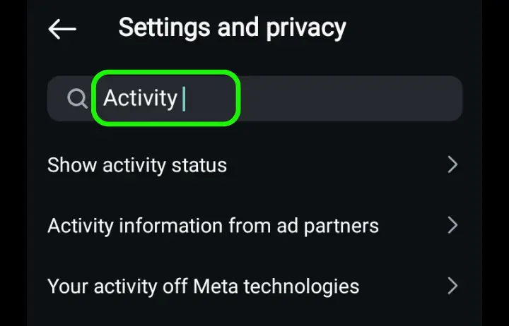 How to Enable or Disable Your Activity Status: